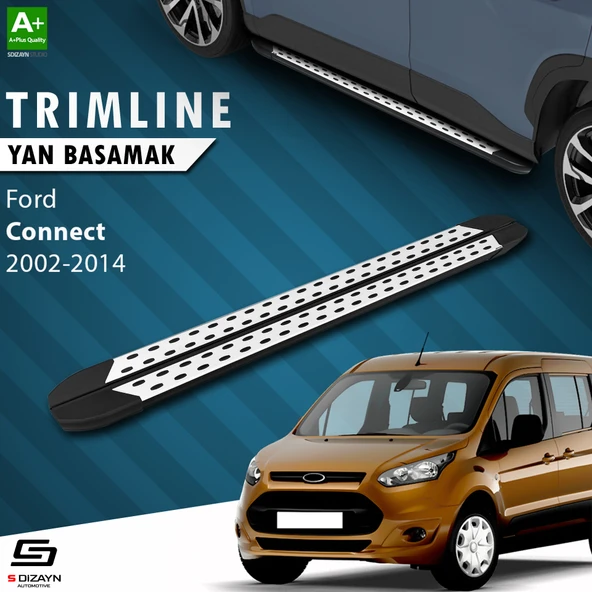 S-Dizayn Ford Connect TrimLine Gri Yan Basamak 188 Cm 2002-2014 A+ Kalite ürün görseli 1