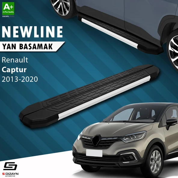 S-Dizayn Renault Captur NewLine Aluminyum Yan Basamak 173 Cm 2013-2020 A+ Kalite ürün görseli 1