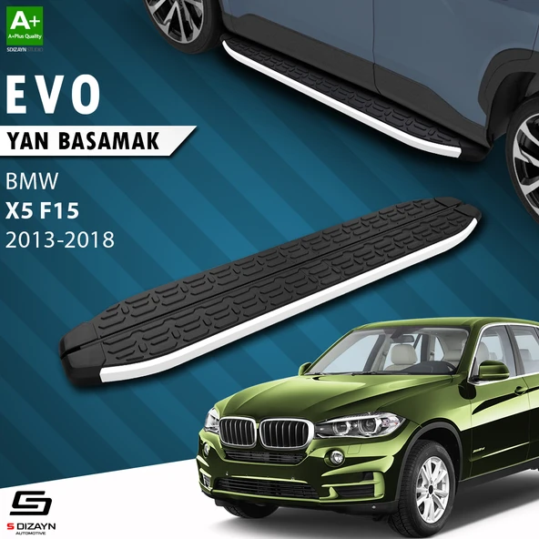 S-Dizayn Bmw X5 F15 Evo Aluminyum Yan Basamak 193 Cm 2013-2018 A+ Kalite ürün görseli 1
