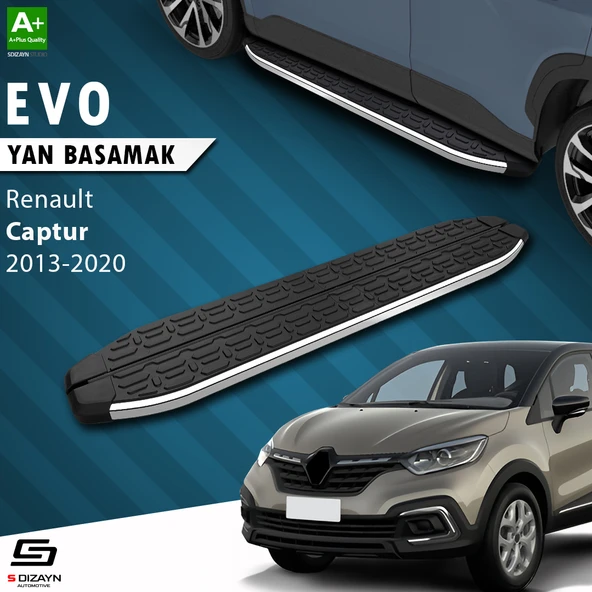 S-Dizayn Renault Captur Evo Krom Yan Basamak 173 Cm 2013-2020 A+ Kalite ürün görseli 1