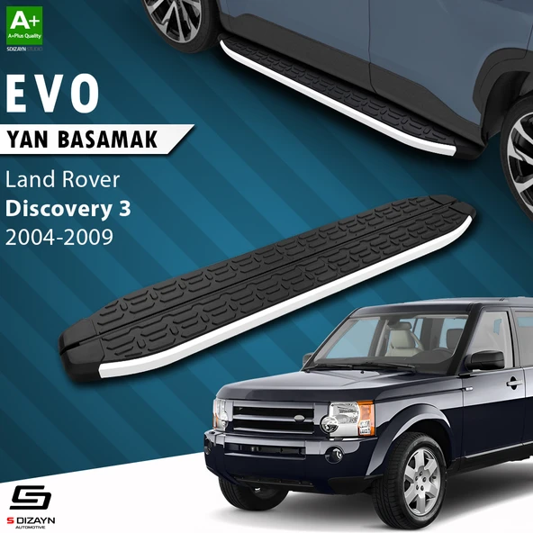 S-Dizayn Land Rover Discovery 3 Evo Aluminyum Yan Basamak 193 Cm 2004-2009 A+ Kalite ürün görseli 1