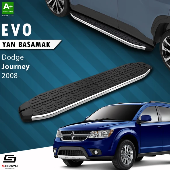 S-Dizayn Dodge Journey Evo Krom Yan Basamak 183 Cm 2008-2020 A+ Kalite ürün görseli 1