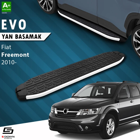 S-Dizayn Fiat Freemont Evo Aluminyum Yan Basamak 183 Cm 2010-2020 A+ Kalite ürün görseli 1