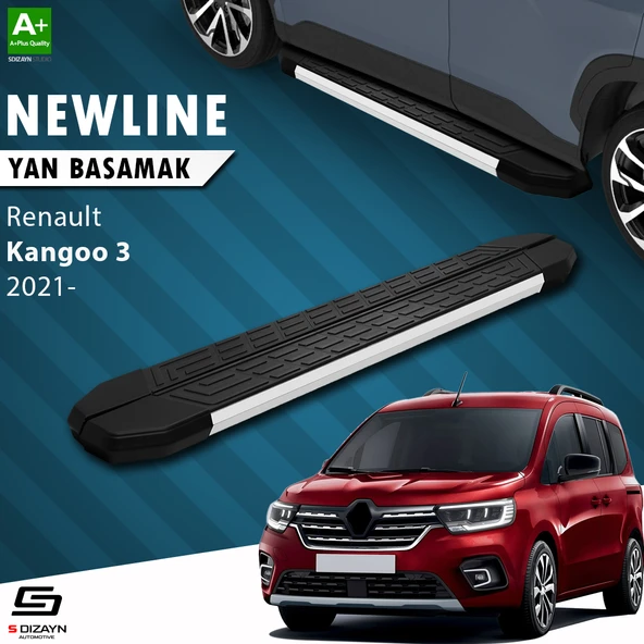 S-Dizayn Renault Kangoo 3 NewLine Aluminyum Yan Basamak 193 Cm 2021 Üzeri A+ Kalite ürün görseli 1