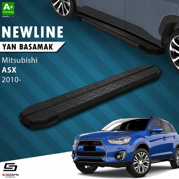 S-Dizayn Mitsubishi ASX NewLine Siyah Yan Basamak 183 Cm 2010 Üzeri A+ Kalite ürün görseli 1