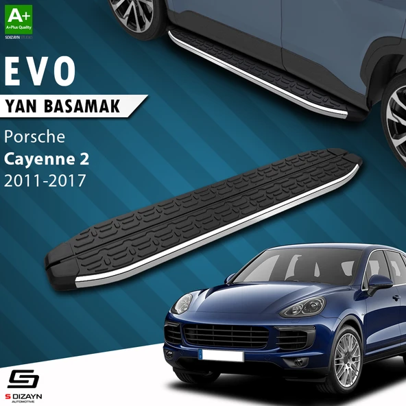 S-Dizayn Porsche Cayenne 2 Evo Krom Yan Basamak 193 Cm 2011-2017 A+ Kalite ürün görseli 1