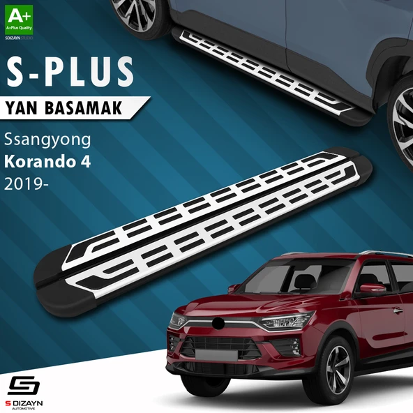 S-Dizayn Ssangyong Korando S-Plus Gri Yan Basamak 183 Cm 2019 Üzeri A+ Kalite ürün görseli 1