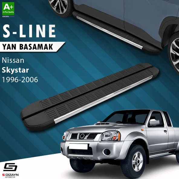S-Dizayn Nissan Skystar S-Line Krom Yan Basamak 193 Cm 1996-2006 A+ Kalite ürün görseli 1