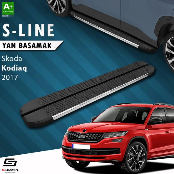 S-Dizayn Skoda Kodiaq S-Line Krom Yan Basamak 193 Cm 2017-2023 A+ Kalite ürün görseli 1