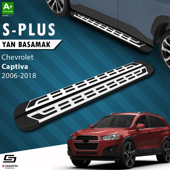 S-Dizayn Chevrolet Captiva S-Plus Gri Yan Basamak 183 Cm 2006-2018 A+ Kalite ürün görseli 1
