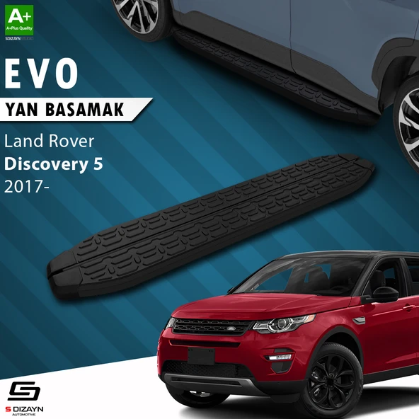 S-Dizayn Land Rover Discovery 5 Evo Siyah Yan Basamak 193 Cm 2017 Üzeri A+ Kalite ürün görseli 1
