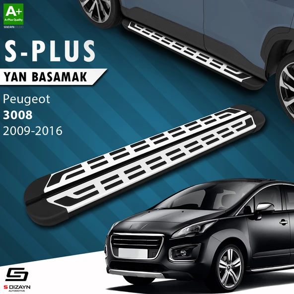 S-Dizayn Peugeot 3008 S-Plus Gri Yan Basamak 183 Cm 2009-2016 A+ Kalite ürün görseli 1