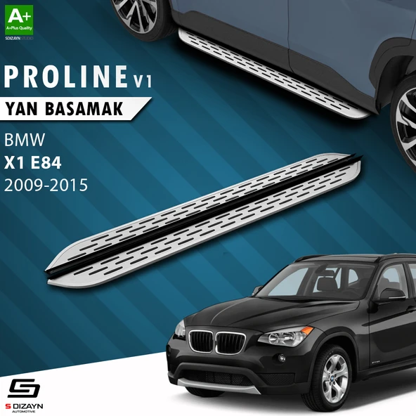 S-Dizayn Bmw X1 E84 OEM Still Pro V1 Aluminyum Yan Basamak 183 Cm 2009-2015 A+ Kalite ürün görseli 1