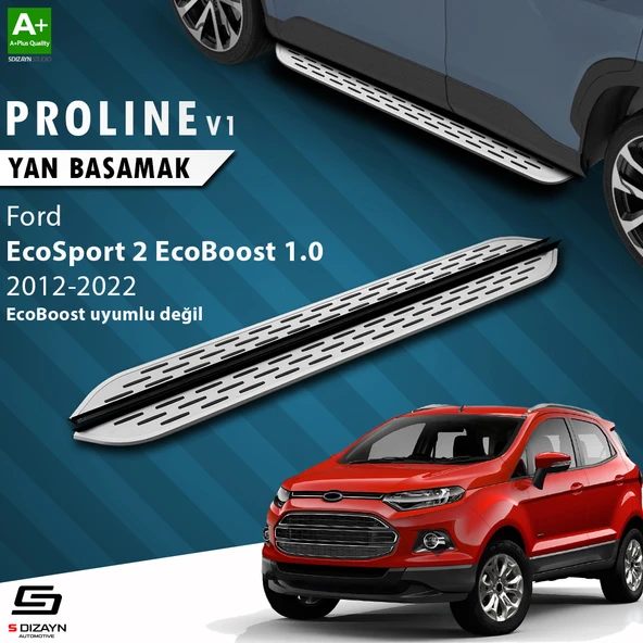 S-Dizayn Ford EcoSport 2 OEM Still Pro V1 Aluminyum Yan Basamak 173 Cm 2012-2018 A+ Kalite ürün görseli 1