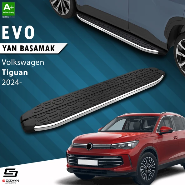 S-Dizayn VW Tiguan 3 Evo Krom Yan Basamak 183 Cm 2024 Üzeri A+ Kalite ürün görseli 1