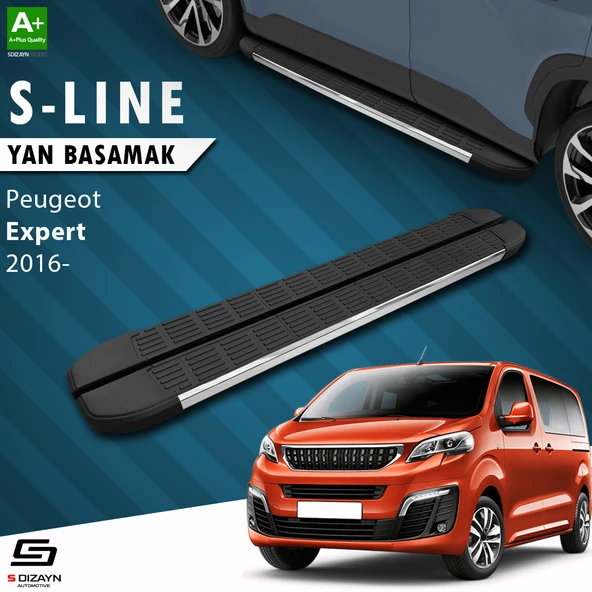 S-Dizayn Peugeot Expert 3 Uzun Şase S-Line Krom Yan Basamak 243 Cm 2016 Üzeri A+ Kalite ürün görseli 1