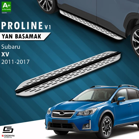 S-Dizayn Subaru XV OEM Still Pro V1 Aluminyum Yan Basamak 173 Cm 2011-2017 A+ Kalite ürün görseli 1