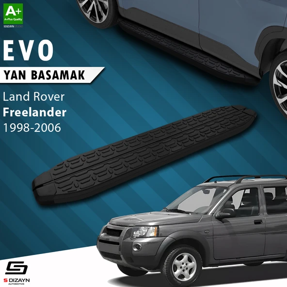 S-Dizayn Land Rover Freelander Evo Siyah Yan Basamak 163 Cm 1998-2006 A+ Kalite ürün görseli 1