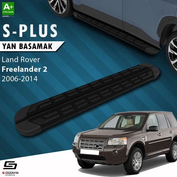 S-Dizayn Land Rover Freelander 2 S-Plus Siyah Yan Basamak 173 Cm 2006-2014 A+ Kalite ürün görseli 1