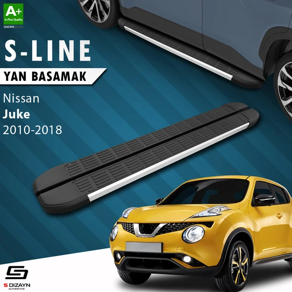 S-Dizayn Nissan Juke S-Line Aluminyum Yan Basamak 173 Cm 2010-2018 A+ Kalite ürün görseli 1