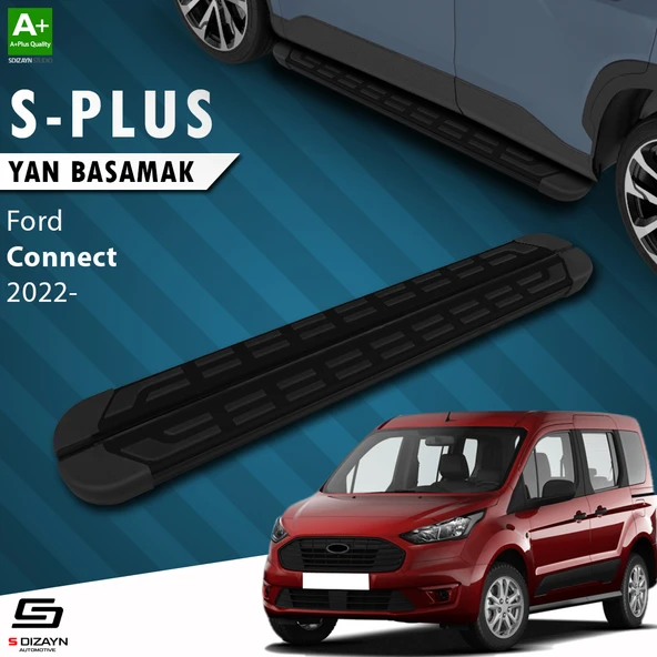 S-Dizayn Ford Ford Connect 3 S-Plus Siyah Yan Basamak 193 Cm 2023 Üzeri A+ Kalite ürün görseli 1