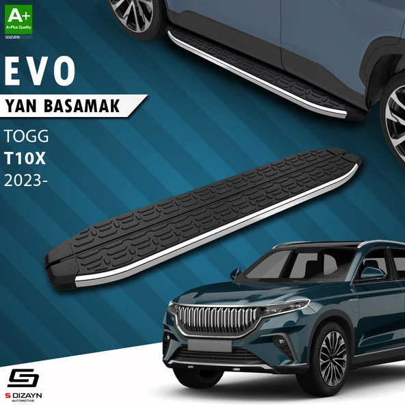 S-Dizayn TOGG T10X Evo Krom Yan Basamak 203 Cm 2023 Üzeri A+ Kalite ürün görseli 1