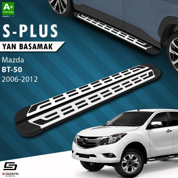S-Dizayn Mazda BT-50 Pick-Up S-Plus Gri Yan Basamak 193 Cm 2006-2012 A+ Kalite ürün görseli 1