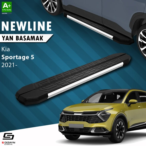S-Dizayn Kia Sportage 5 NewLine Krom Yan Basamak 173 Cm 2021 Üzeri A+ Kalite ürün görseli 1