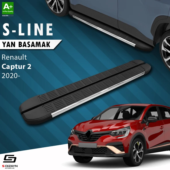 S-Dizayn Renault Captur 2 S-Line Krom Yan Basamak 183 Cm 2020 Üzeri A+ Kalite ürün görseli 1