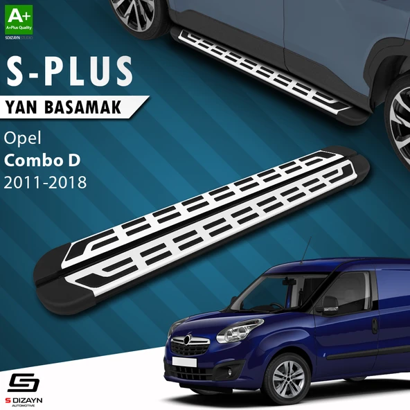S-Dizayn Opel Combo D S-Plus Gri Yan Basamak 193 Cm 2011-2018 A+ Kalite ürün görseli 1