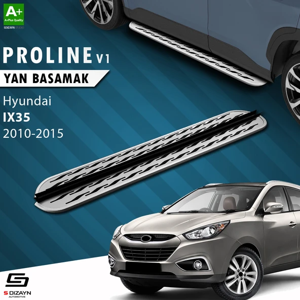 S-Dizayn Hyundai IX-35 OEM Still Pro V2 Aluminyum Yan Basamak 173 Cm 2010-2015 A+ Kalite ürün görseli 1