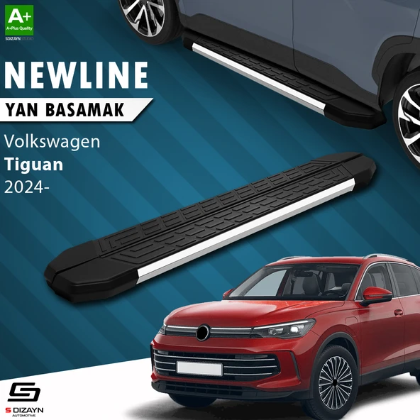 S-Dizayn VW Tiguan 3 NewLine Krom Yan Basamak 183 Cm 2024 Üzeri A+ Kalite ürün görseli 1
