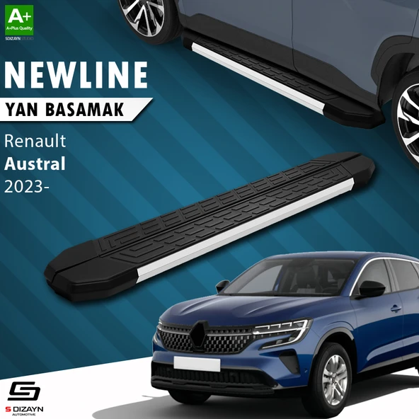 S-Dizayn Renault Austral NewLine Aluminyum Yan Basamak 183 Cm 2023 Üzeri A+ Kalite ürün görseli 1