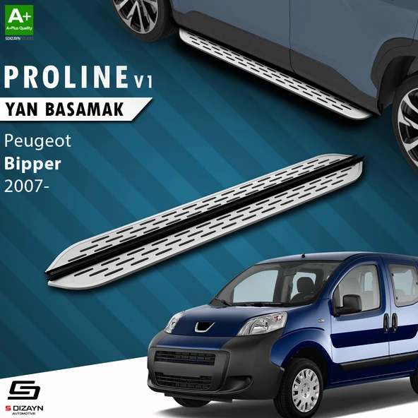 S-Dizayn Peugeot Bipper OEM Still Pro V1 Aluminyum Yan Basamak 173 Cm 2007-2017 A+ Kalite ürün görseli 1