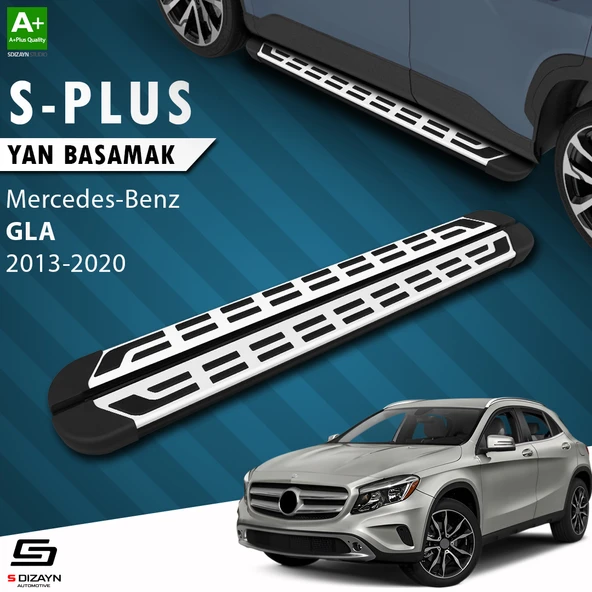 S-Dizayn Mercedes GLA X156 S-Plus Gri Yan Basamak 183 Cm 2013-2020 A+ Kalite ürün görseli 1