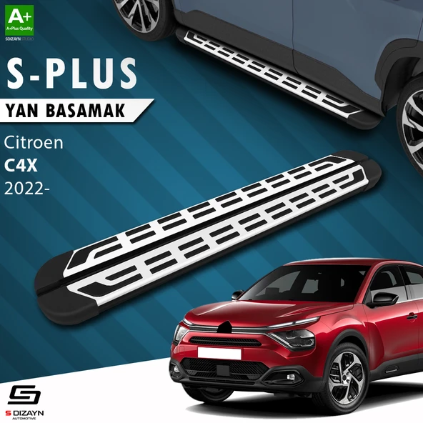 S-Dizayn Citroen C4 X S-Plus Gri Yan Basamak 183 Cm 2022 Üzeri A+ Kalite ürün görseli 1