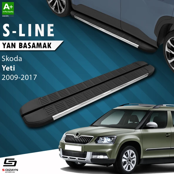 S-Dizayn Skoda Yeti S-Line Krom Yan Basamak 173 Cm 2009-2017 A+ Kalite ürün görseli 1