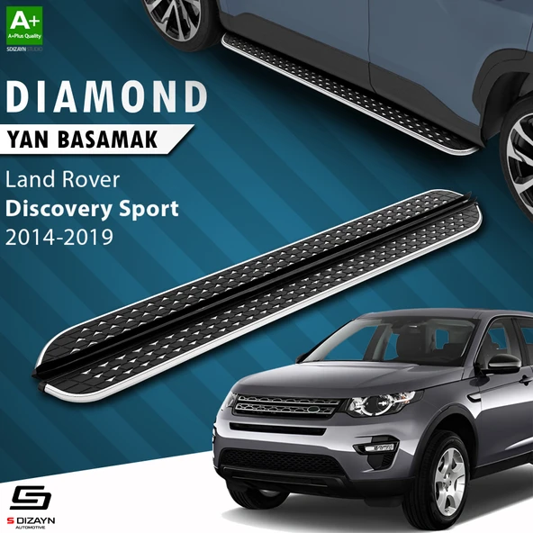 S-Dizayn Land Rover Discovery Sport Diamond Krom Yan Basamak 183 Cm 2014-2019 A+ Kalite ürün görseli 1