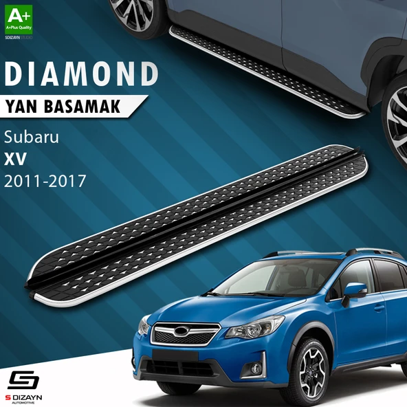 S-Dizayn Subaru XV Diamond Krom Yan Basamak 173 Cm 2011-2017 A+ Kalite ürün görseli 1