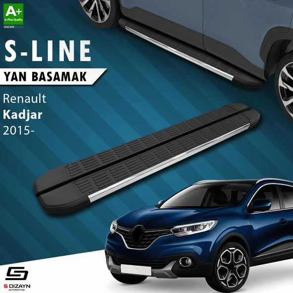 S-Dizayn Renault Kadjar S-Line Krom Yan Basamak 173 Cm 2015-2022 A+ Kalite ürün görseli 1