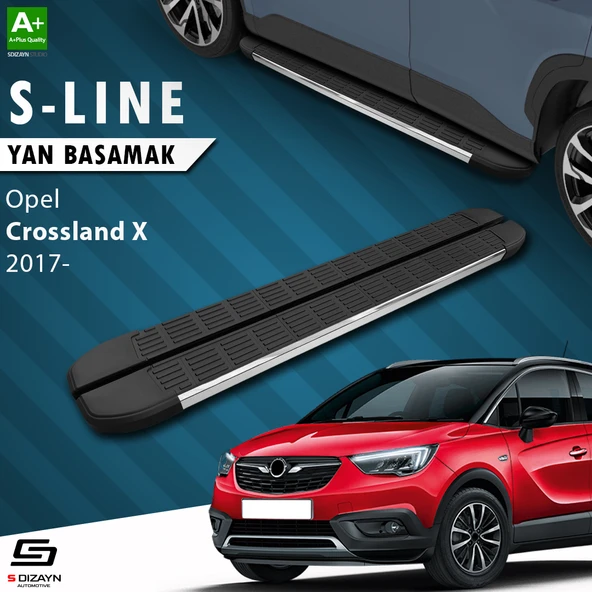 S-Dizayn Opel Crossland X S-Line Krom Yan Basamak 173 Cm 2017 Üzeri A+ Kalite ürün görseli 1