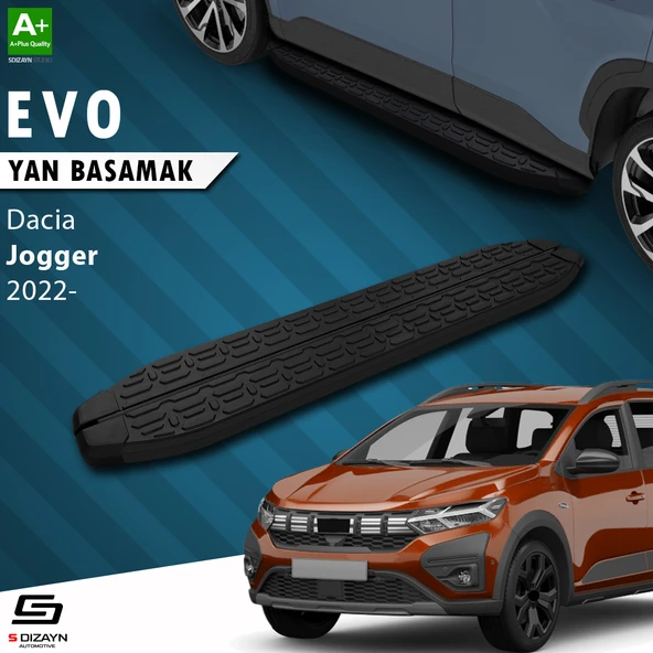 S-Dizayn Dacia Jogger Evo Siyah Yan Basamak 213 Cm 2022 Üzeri A+ Kalite ürün görseli 1
