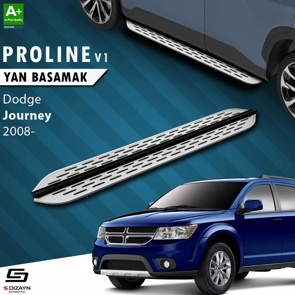 S-Dizayn Dodge Journey OEM Still Pro V1 Aluminyum Yan Basamak 183 Cm 2008-2020 A+ Kalite ürün görseli 1