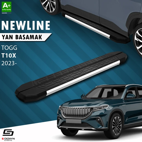 S-Dizayn TOGG T10X NewLine Krom Yan Basamak 203 Cm 2023 Üzeri A+ Kalite ürün görseli 1