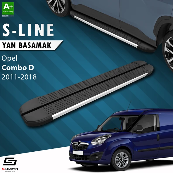 S-Dizayn Opel Combo D S-Line Aluminyum Yan Basamak 193 Cm 2011-2018 A+ Kalite ürün görseli 1