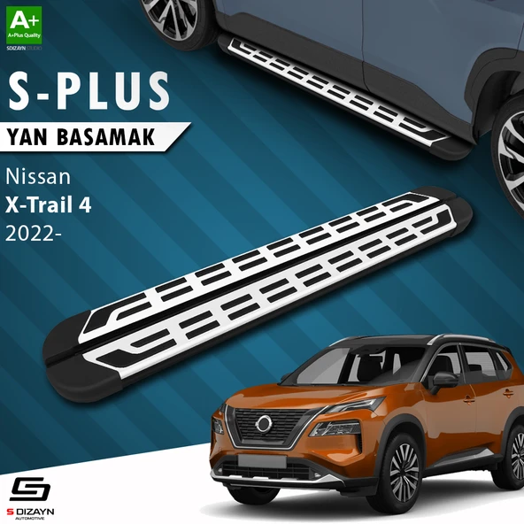 S-Dizayn Nissan X-Trail T33 S-Plus Gri Yan Basamak 183 Cm 2022 Üzeri A+ Kalite ürün görseli 1