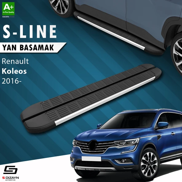 S-Dizayn Renault Koleos 2 S-Line Aluminyum Yan Basamak 163 Cm 2016 Üzeri A+ Kalite ürün görseli 1
