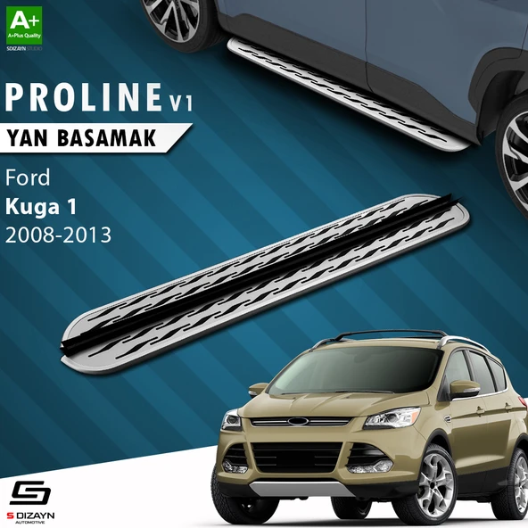 S-Dizayn Ford Kuga 1 OEM Still Pro V2 Aluminyum Yan Basamak 183 Cm 2008-2012 A+ Kalite ürün görseli 1