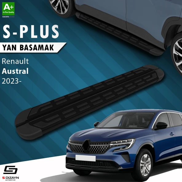 S-Dizayn Renault Austral S-Plus Siyah Yan Basamak 183 Cm 2023 Üzeri A+ Kalite ürün görseli 1