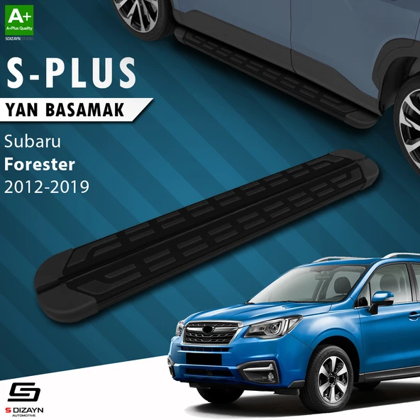 S-Dizayn Subaru Forester 4 S-Plus Siyah Yan Basamak 183 Cm 2012-2019 A+ Kalite ürün görseli 1
